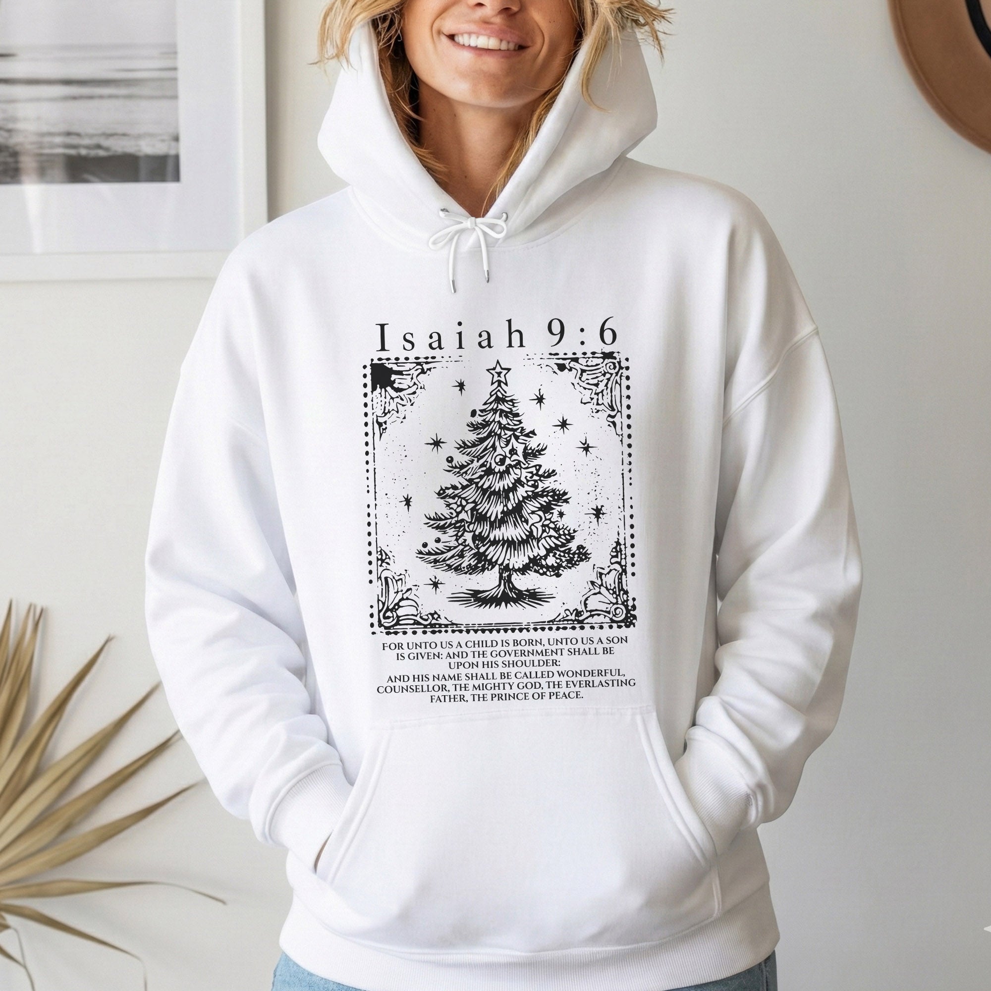 Isaiah 9:6 Christmas Tree Christian – Unisex Tshirt / Hoodie / Sweatshirt