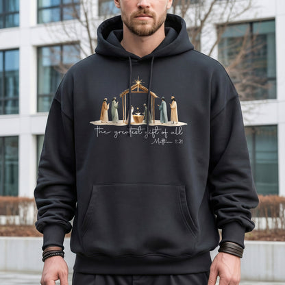 The Greatest Gift of All Nativity Christian – Unisex Tshirt / Hoodie / Sweatshirt
