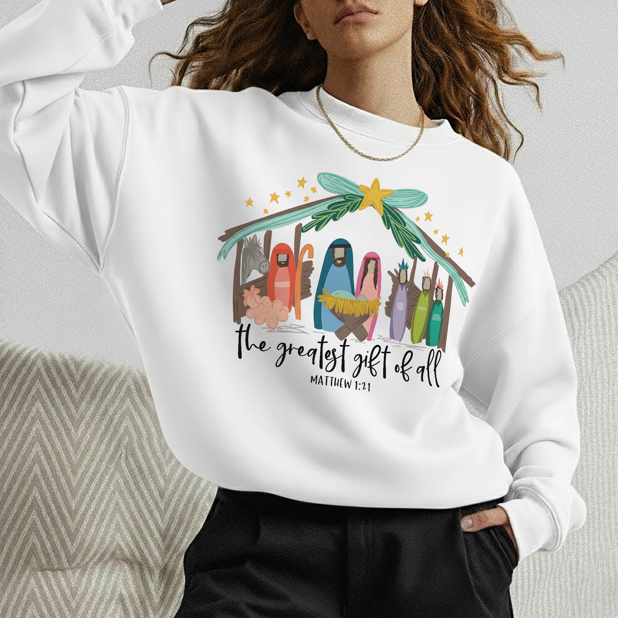 Born Is The Savior Nativity Christian – Unisex Tshirt / Hoodie / Sweatshirt