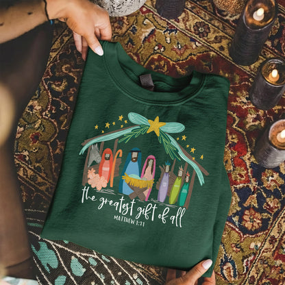 Born Is The Savior Nativity Christian – Unisex Tshirt / Hoodie / Sweatshirt