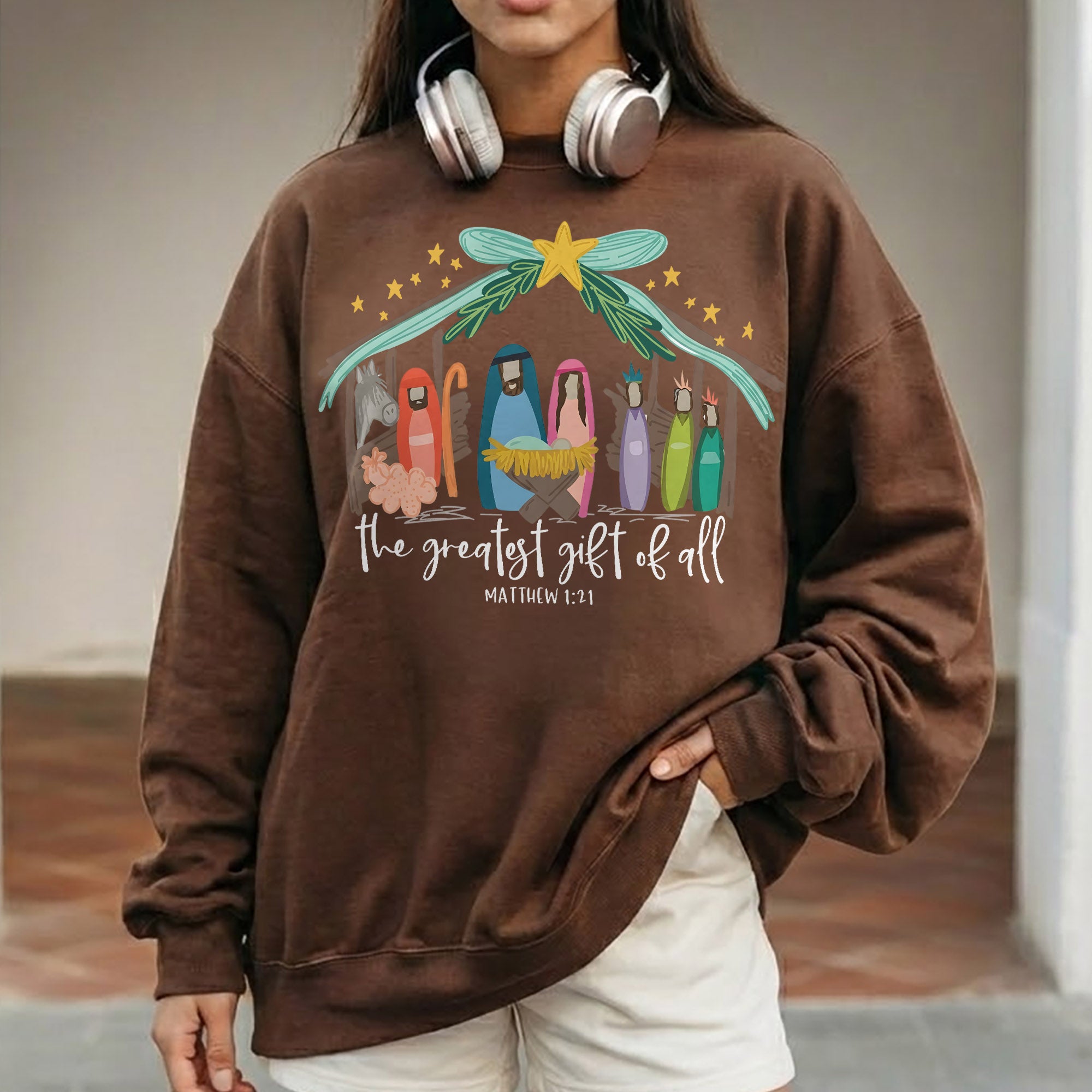 Born Is The Savior Nativity Christian – Unisex Tshirt / Hoodie / Sweatshirt