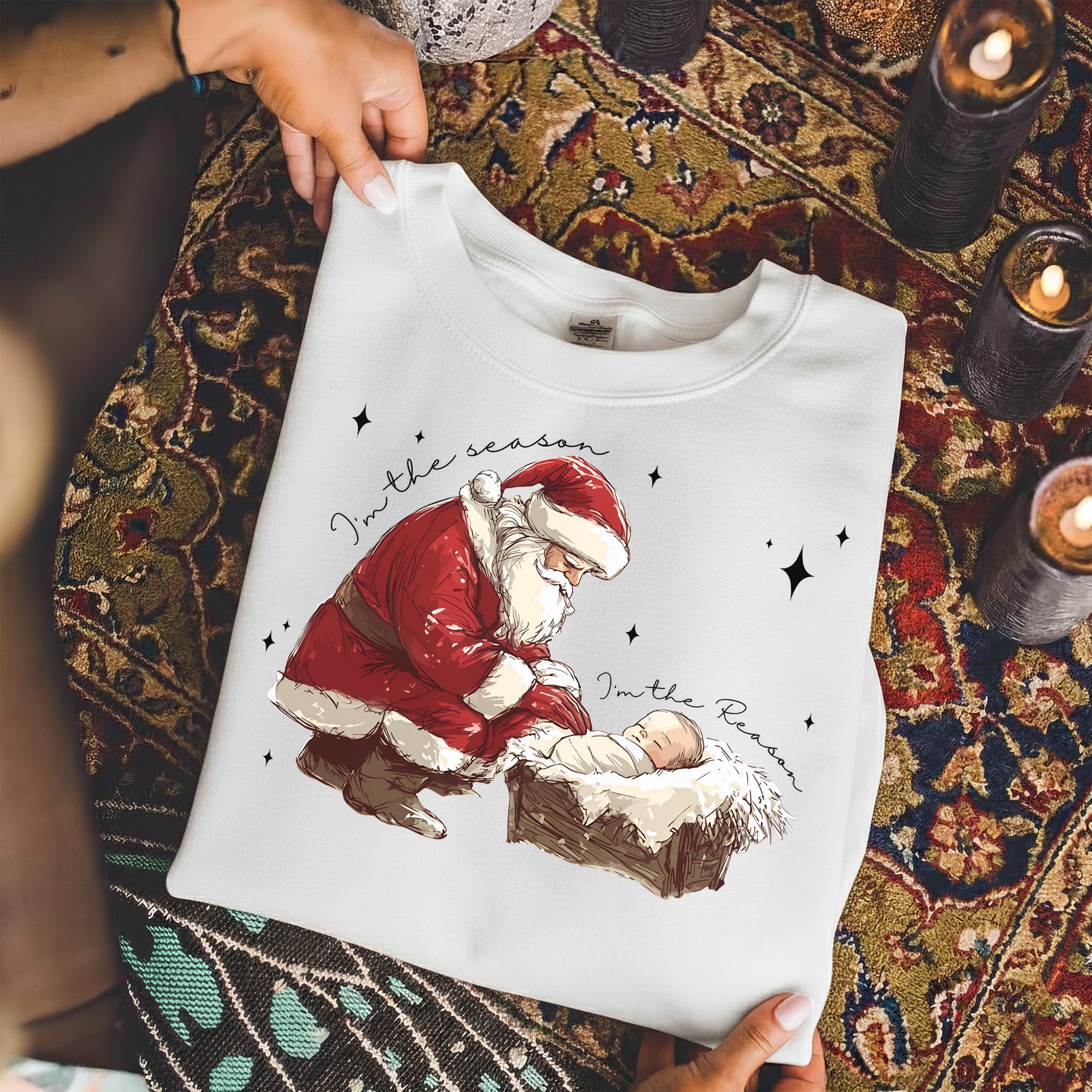 In The Season I’m The Reason Christian Christmas – Unisex Tshirt / Hoodie / Sweatshirt
