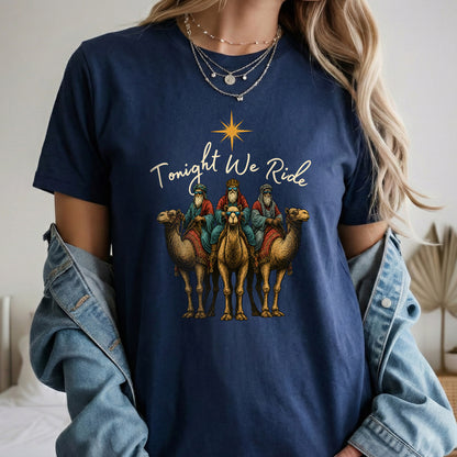Three Wise Men Riding Camel – Unisex Tshirt / Hoodie / Sweatshirt