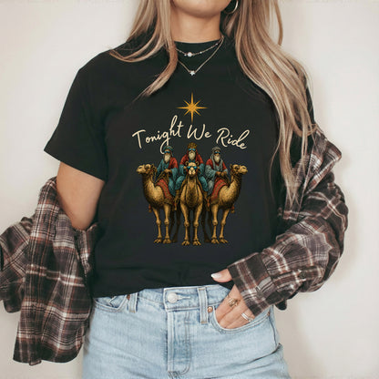 Three Wise Men Riding Camel – Unisex Tshirt / Hoodie / Sweatshirt