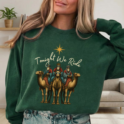 Three Wise Men Riding Camel – Unisex Tshirt / Hoodie / Sweatshirt