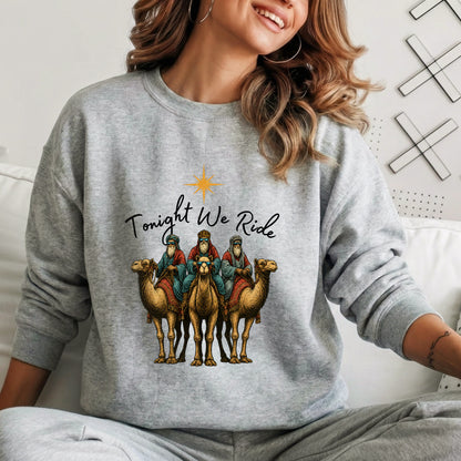 Three Wise Men Riding Camel – Unisex Tshirt / Hoodie / Sweatshirt