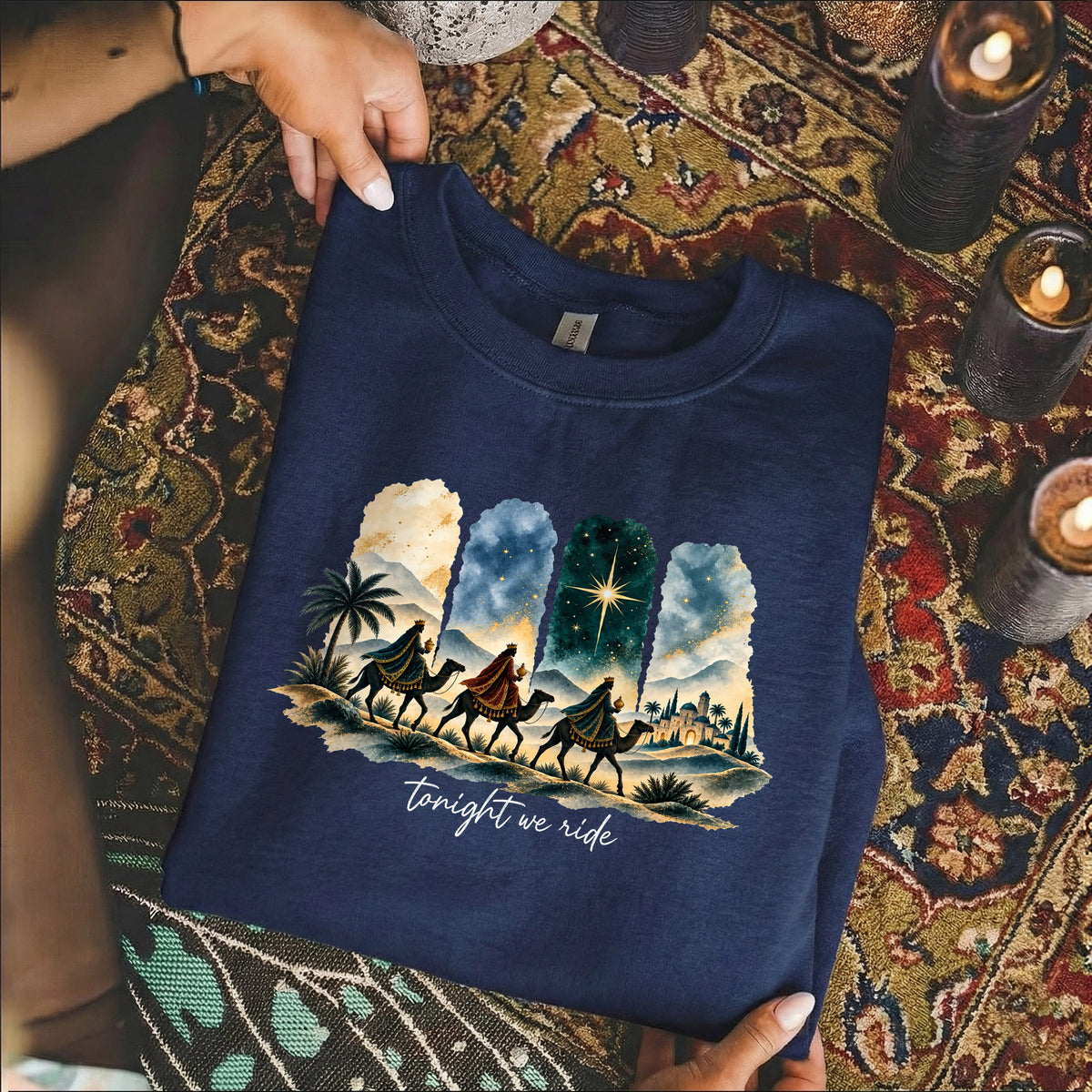 Tonight We Ride Three Wise Men Christian -  Unisex Tshirt / Hoodie / Sweatshirt