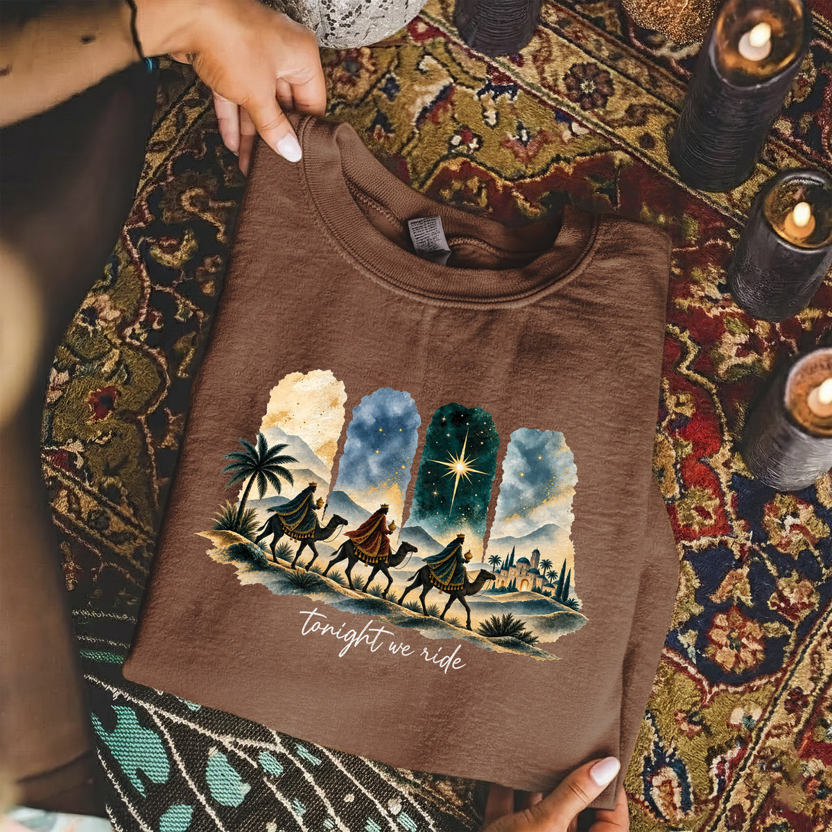 Tonight We Ride Three Wise Men Christian -  Unisex Tshirt / Hoodie / Sweatshirt