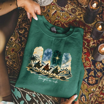 Tonight We Ride Three Wise Men Christian -  Unisex Tshirt / Hoodie / Sweatshirt