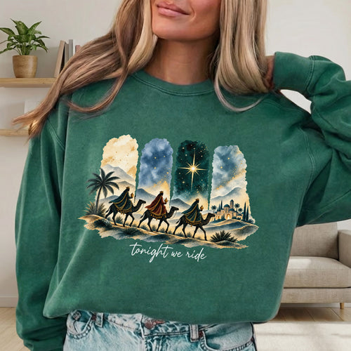 Tonight We Ride Three Wise Men Christian -  Unisex Tshirt / Hoodie / Sweatshirt