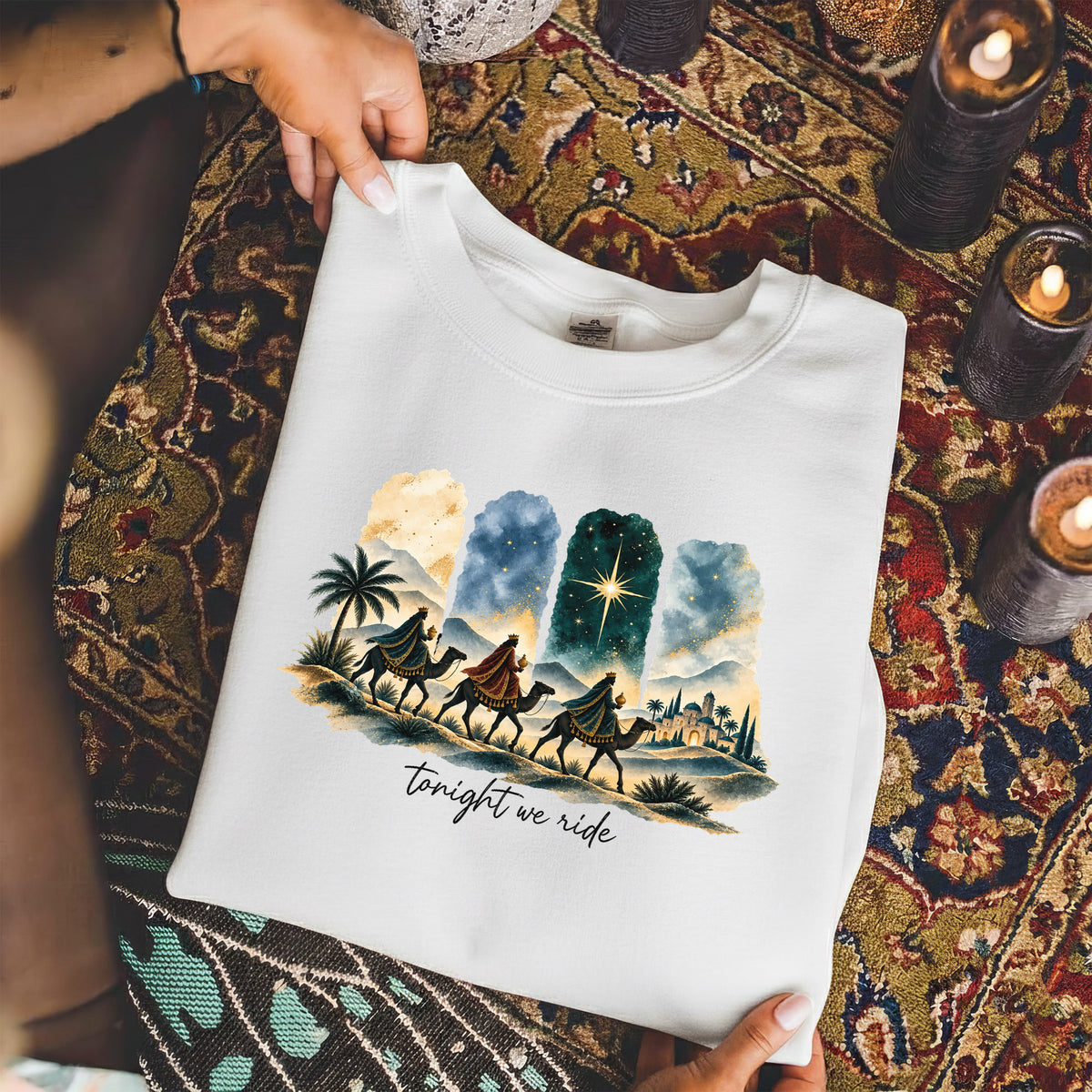 Tonight We Ride Three Wise Men Christian -  Unisex Tshirt / Hoodie / Sweatshirt
