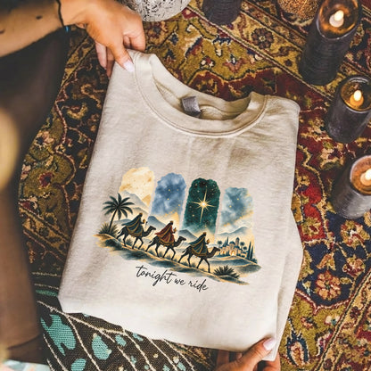 Tonight We Ride Three Wise Men Christian -  Unisex Tshirt / Hoodie / Sweatshirt