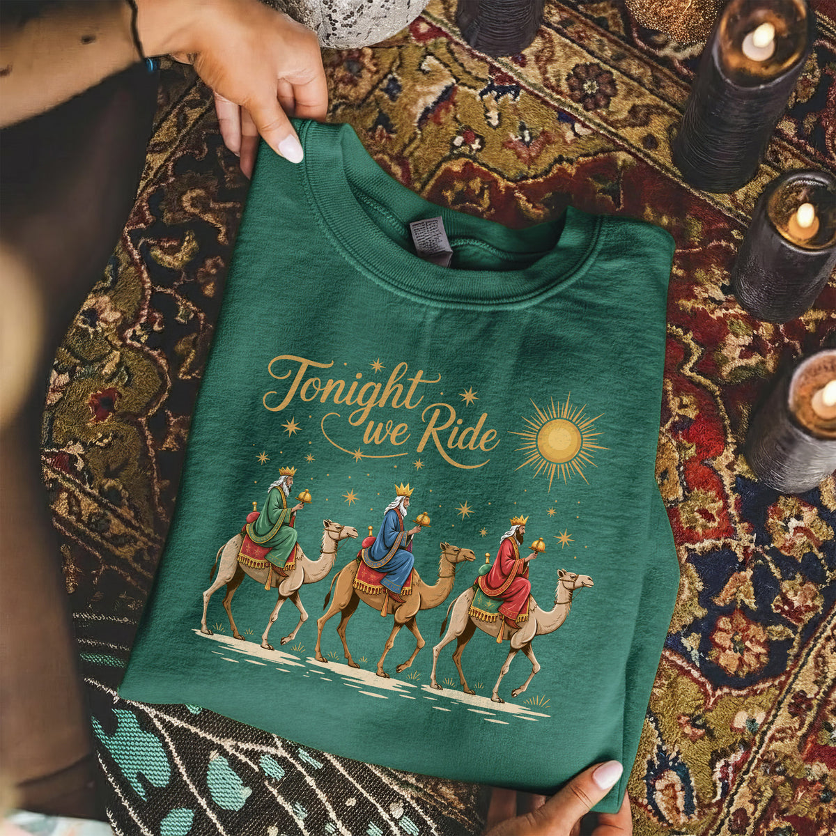 Star Caravan Christmas Christian -  Unisex Tshirt / Hoodie / Sweatshirt