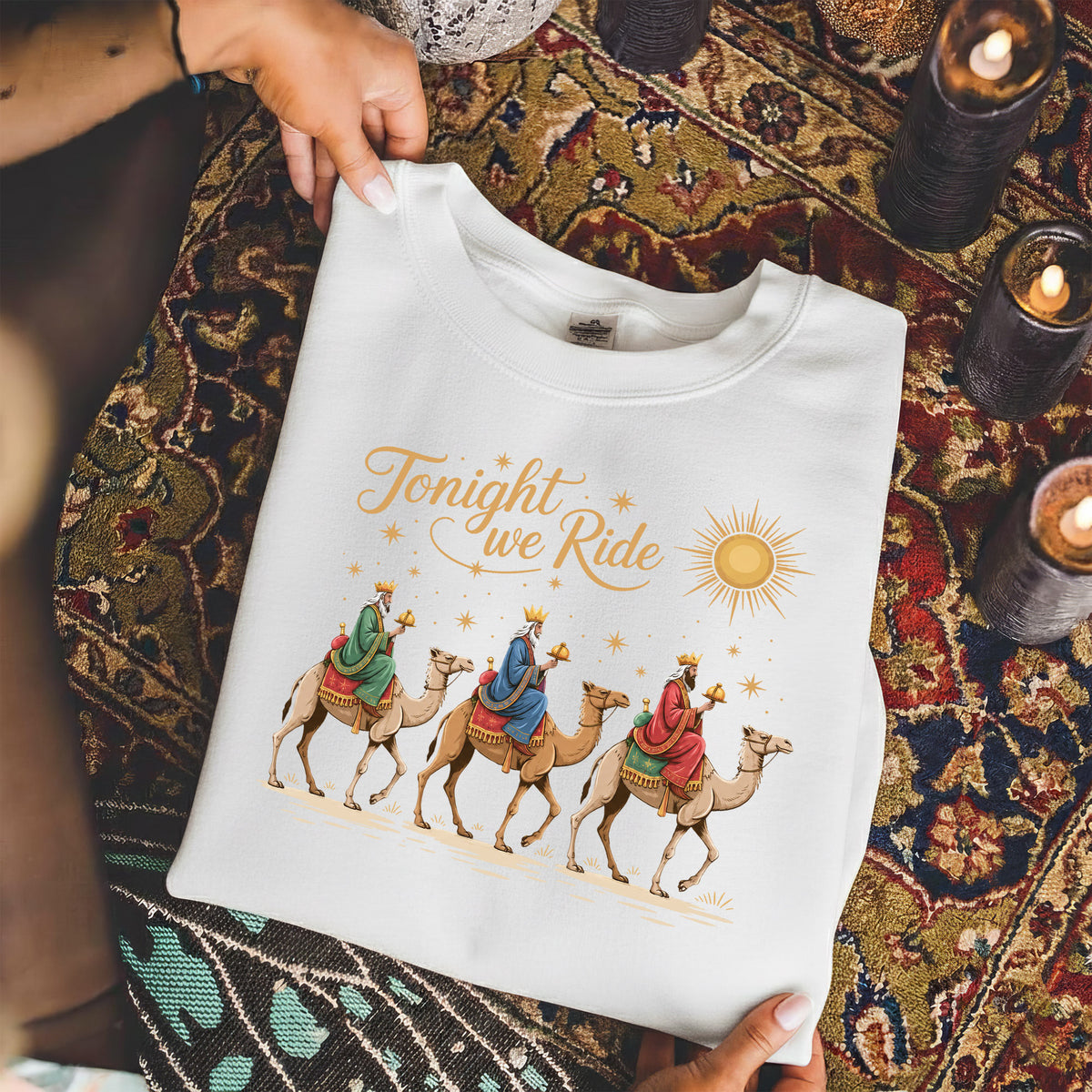 Star Caravan Christmas Christian -  Unisex Tshirt / Hoodie / Sweatshirt