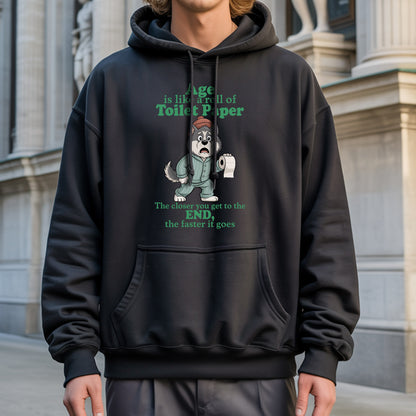 Age Is Like A Roll Of Toilet Paper The Closer You Get To The End The Faster It Goes Aging Humor T-Shirt