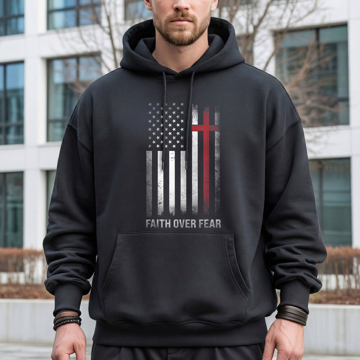 Faith Over Fear – Faith & Freedom – Unisex Tshirt Gildan / Tshirt Comfort / V-neck/ Hoodie / Sweatshirt