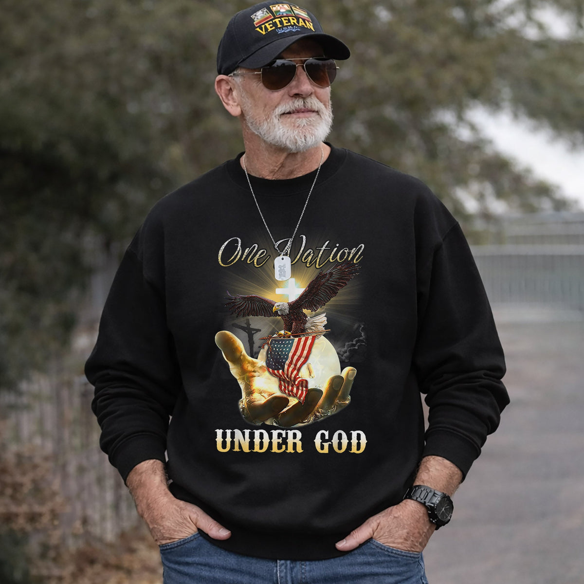 One Nation Under God – Faith & Freedom – Unisex Tshirt Gildan / Tshirt Comfort / V-neck/ Hoodie / Sweatshirt