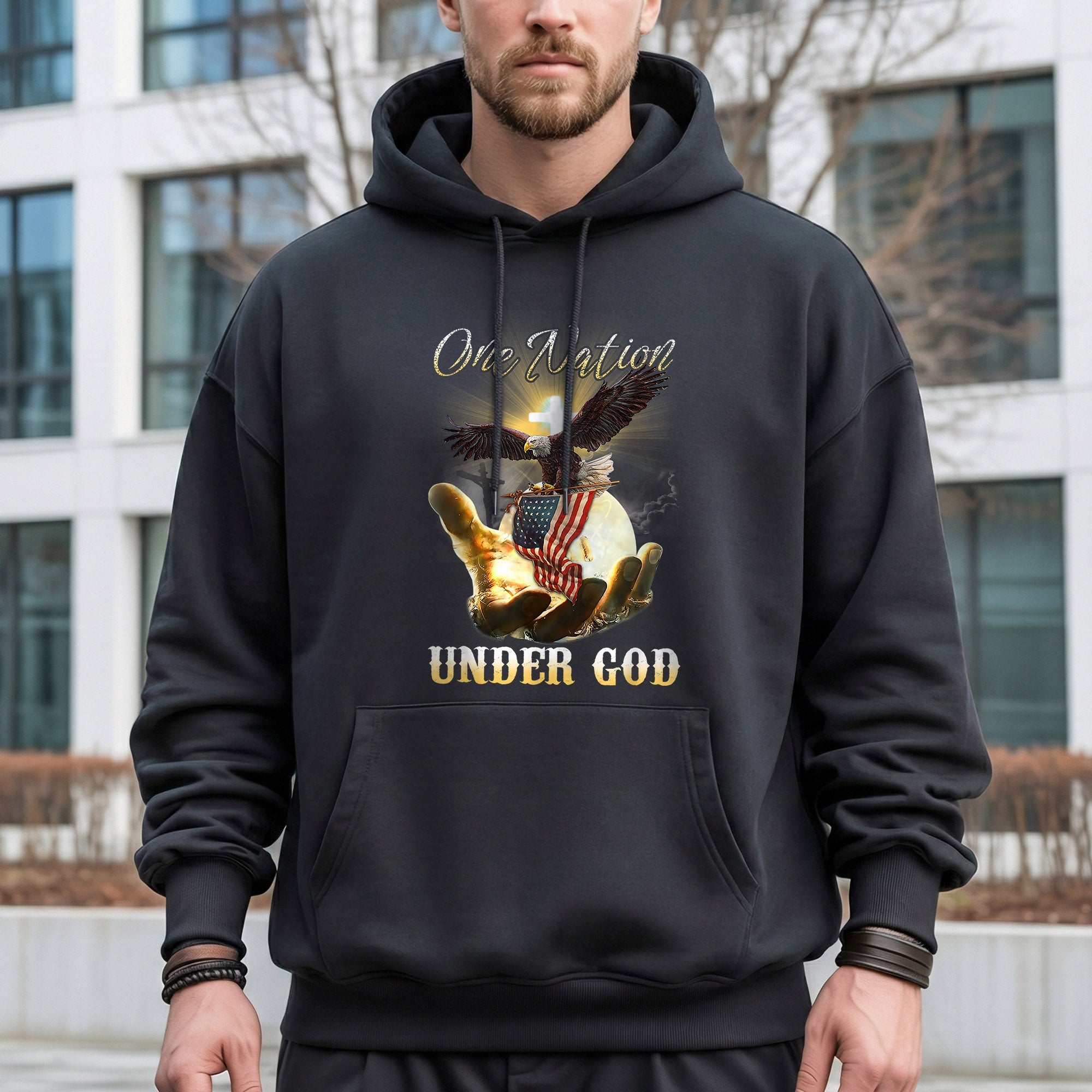 One Nation Under God – Faith & Freedom – Unisex Tshirt Gildan / Tshirt Comfort / V-neck/ Hoodie / Sweatshirt