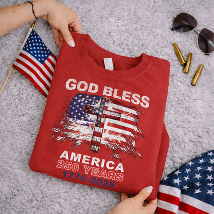 God Bless – Faith & Freedom – Unisex Tshirt Gildan / Tshirt Comfort / V-neck/ Hoodie / Sweatshirt