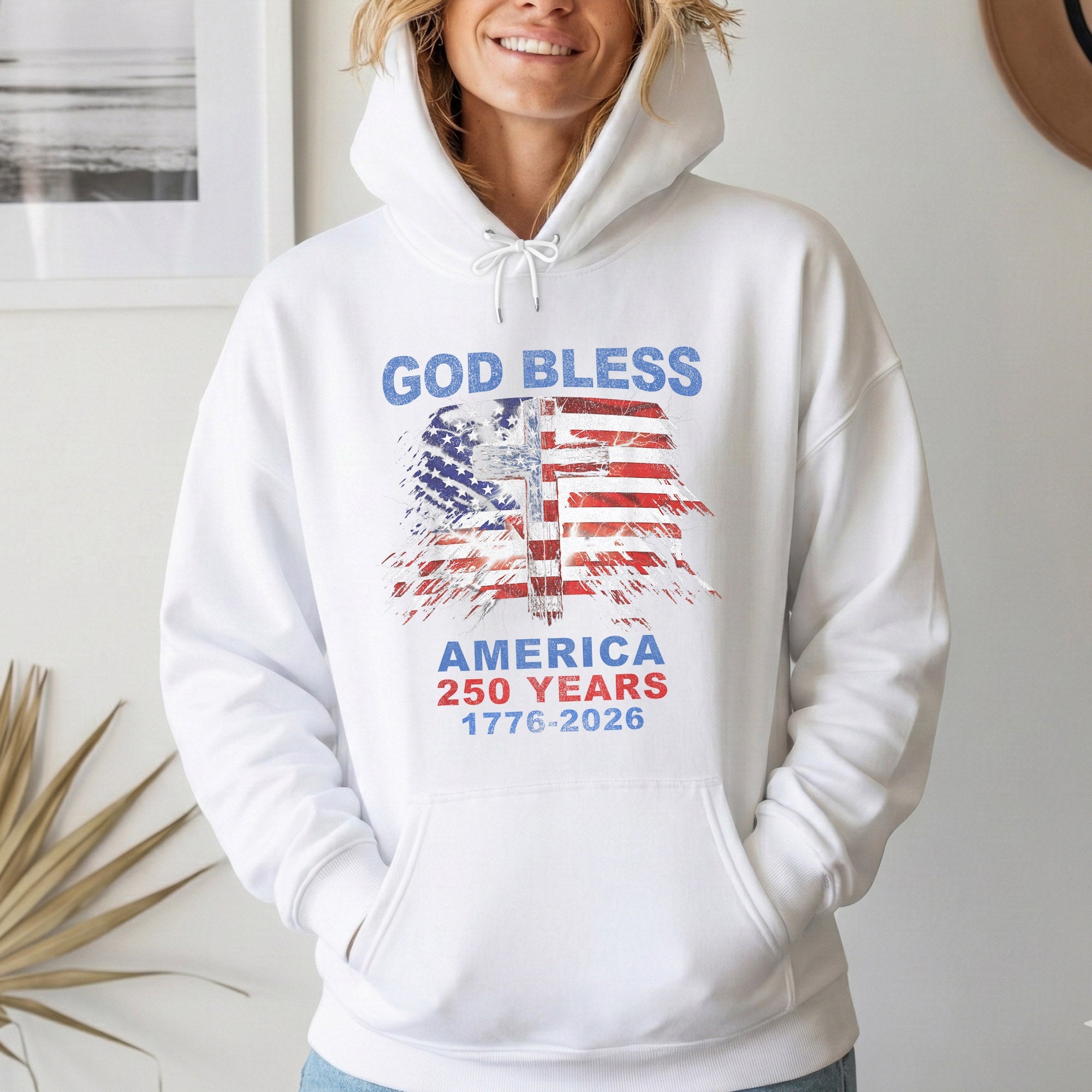 God Bless – Faith & Freedom – Unisex Tshirt Gildan / Tshirt Comfort / V-neck/ Hoodie / Sweatshirt