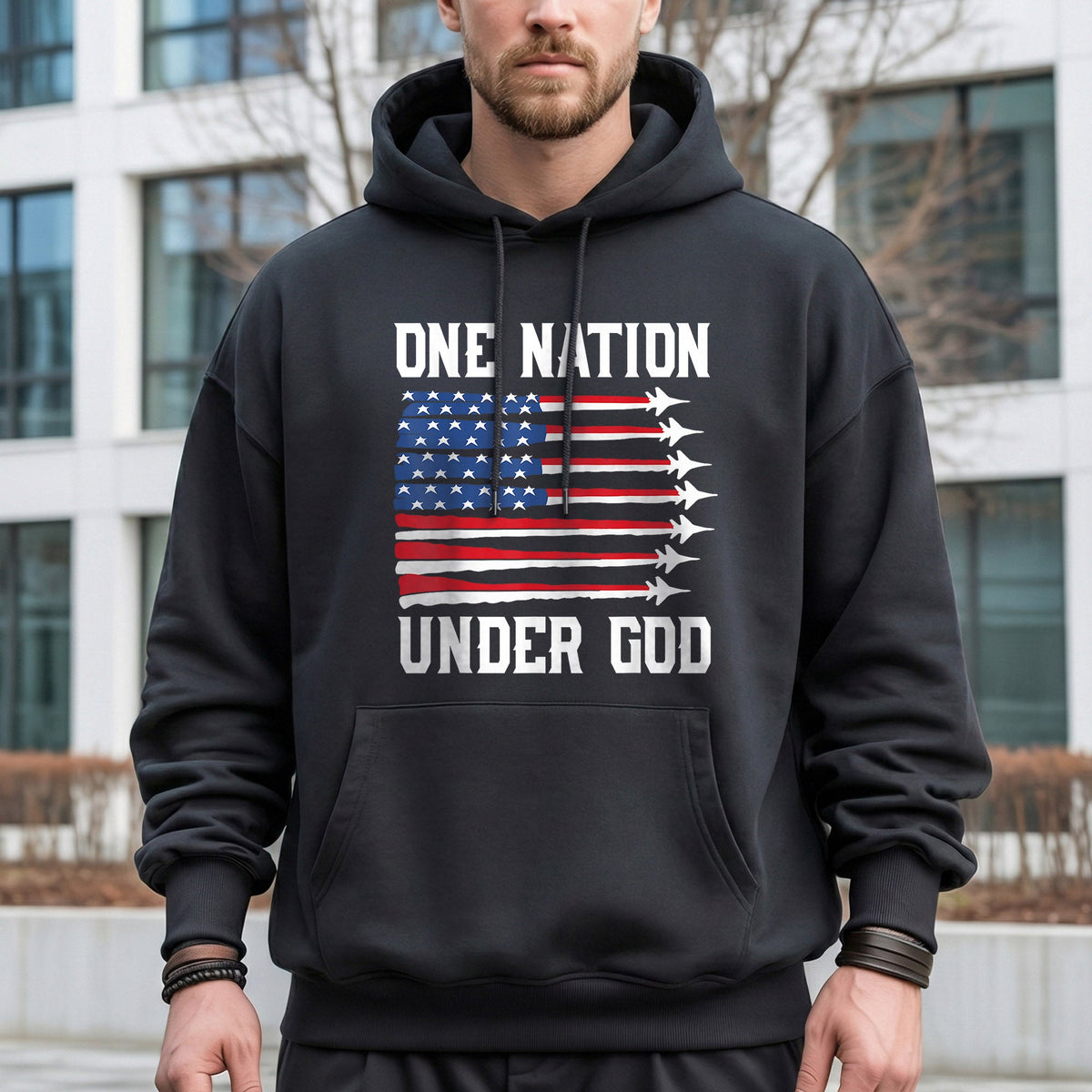 USA Jet Flag Under God – Faith & Freedom – Unisex Tshirt Gildan / Tshirt Comfort / V-neck/ Hoodie / Sweatshirt