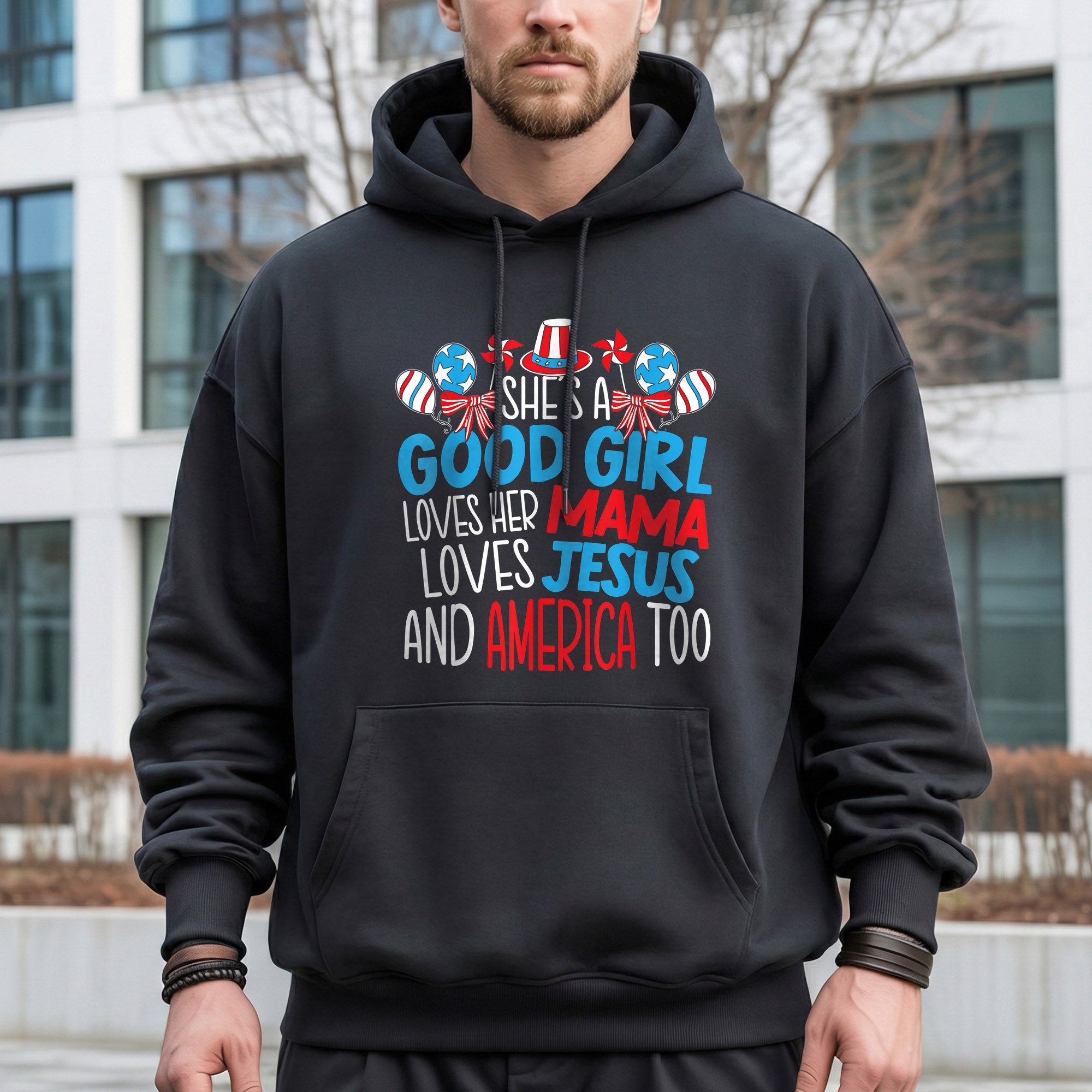 Faith Family Freedom Mama Jesus USA – USA Girl – Unisex Tshirt Gildan / Tshirt Comfort / V-neck/ Hoodie / Sweatshirt
