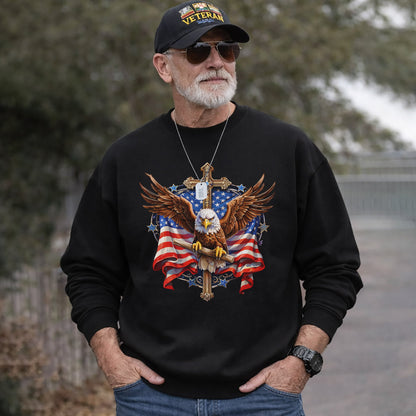 Eagle & Cross – Faith & Freedom – Unisex Tshirt Gildan / Tshirt Comfort / V-neck/ Hoodie / Sweatshirt