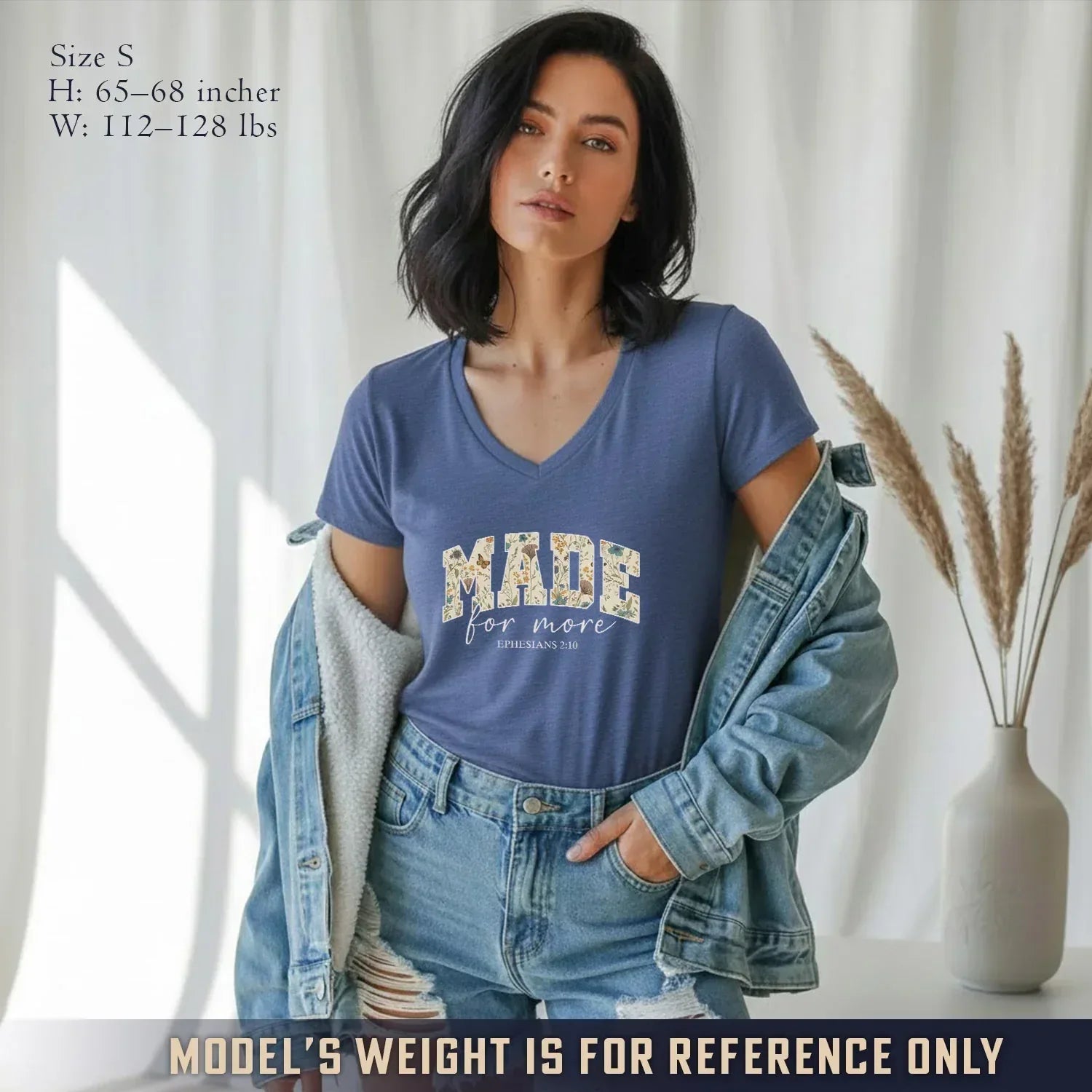Made for more V-Neck Christian Shirt - Christian Pattern - Faith Guided Life