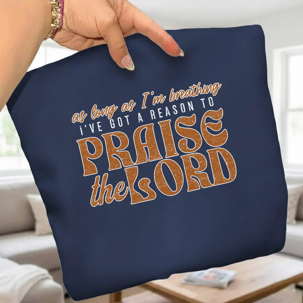 Praise The Lord Retro Typography Design V-Neck Christian Shirt - Minimalist Faith - Faith Guided Life
