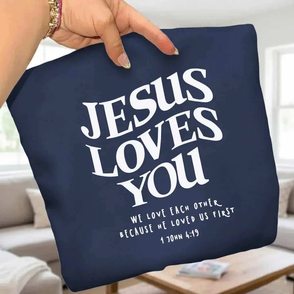 Jesus Loves You V-Neck Christian Shirt - Love in Christ - Faith Guided Life