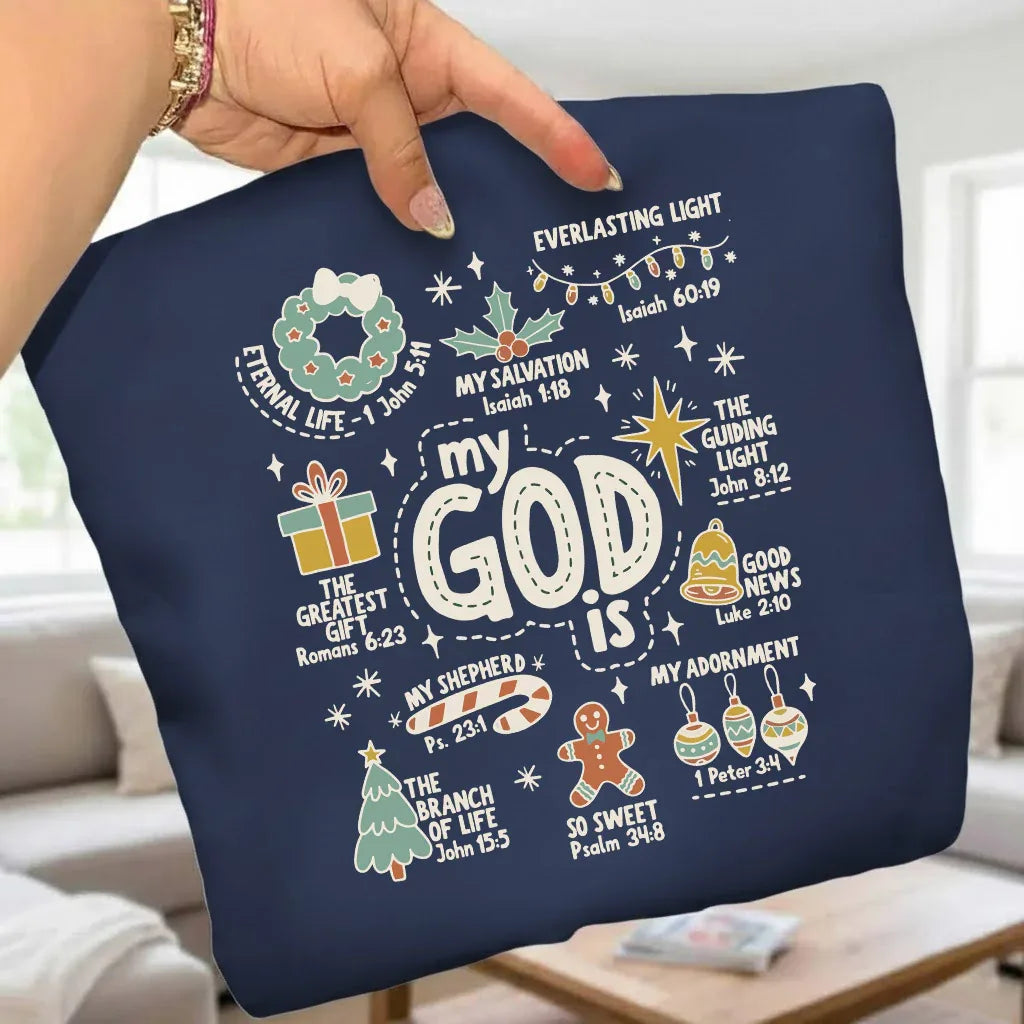My God is V-Neck Christian Shirt - God says I Am - Faith Guided Life