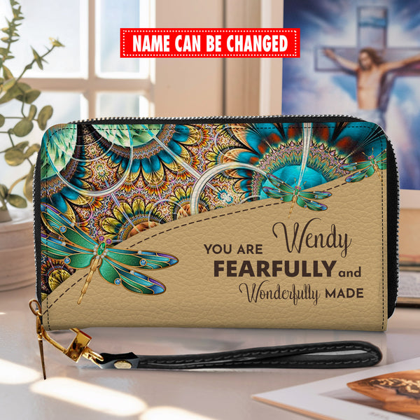 Jesuspirit | You Are Fearfully And Wonderfully Made - Personalized Wallet Woman - Custom Wallet - Zipper Wallet - N30