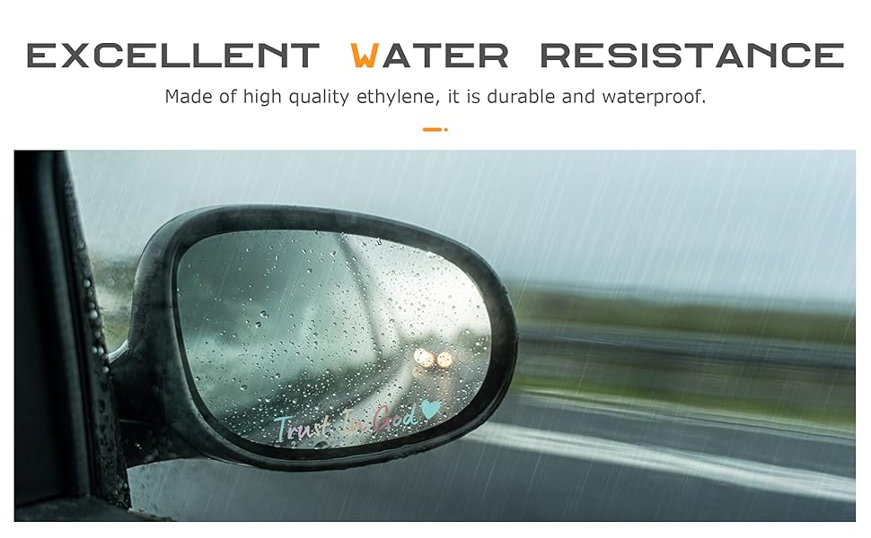 Trust in God Mirror Decals for Cars, Trucks, Motorcycles