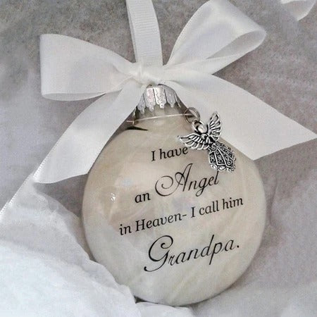 Flat Ornament Angel In Heaven Memorial Christmas Ornament – Family Remembrance Keepsake Gift