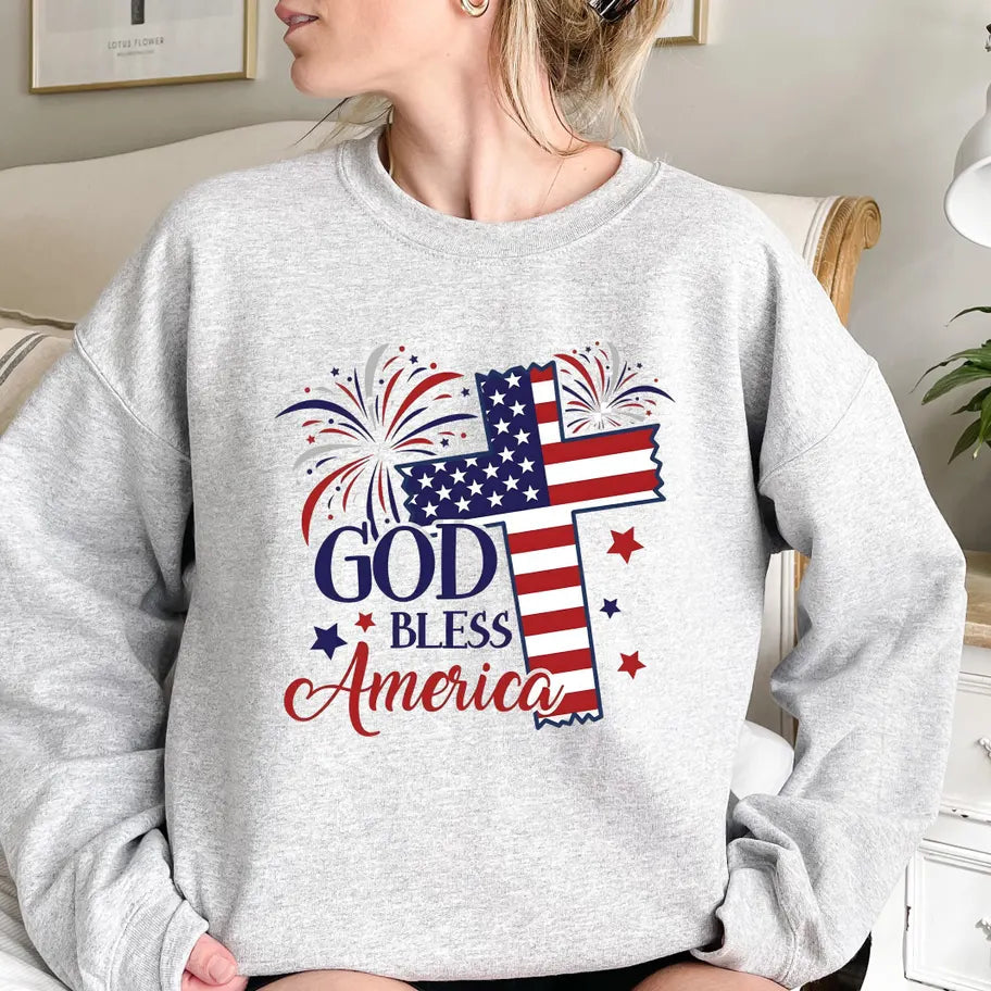 Faith & Freedom God Bless America – Unisex Tshirt / Hoodie / Sweatshirt
