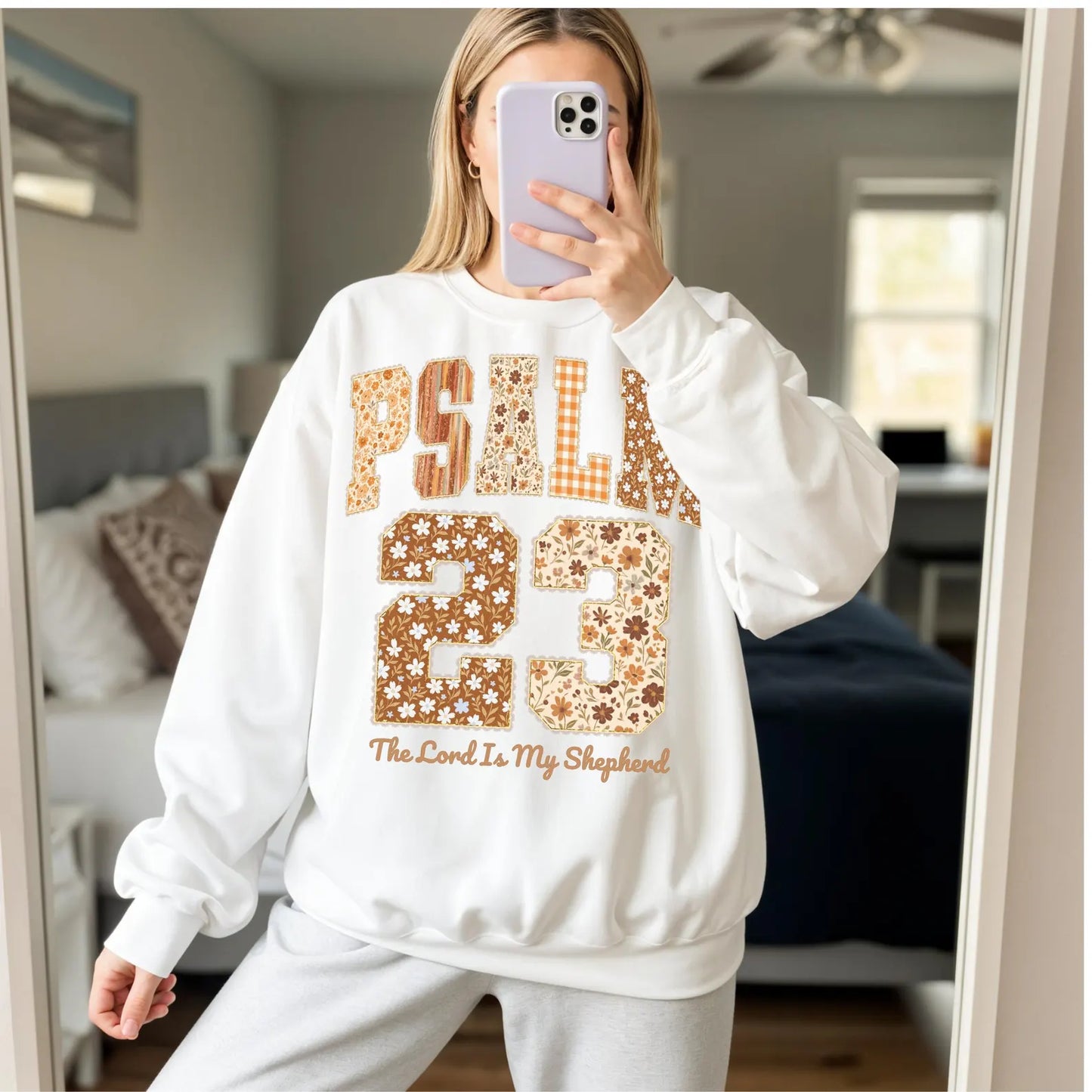 Psalm 23 - Pattern Christian - Sweatshirt