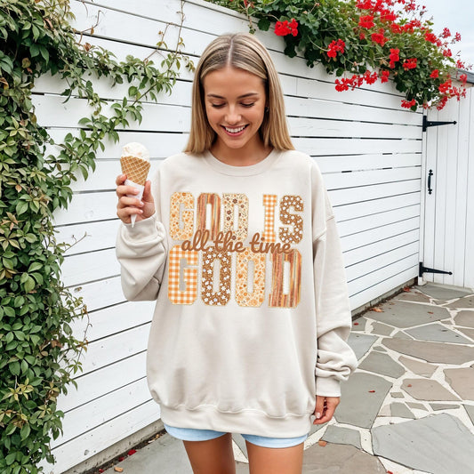 God is good all the time - Pattern Christian - Sweatshirt