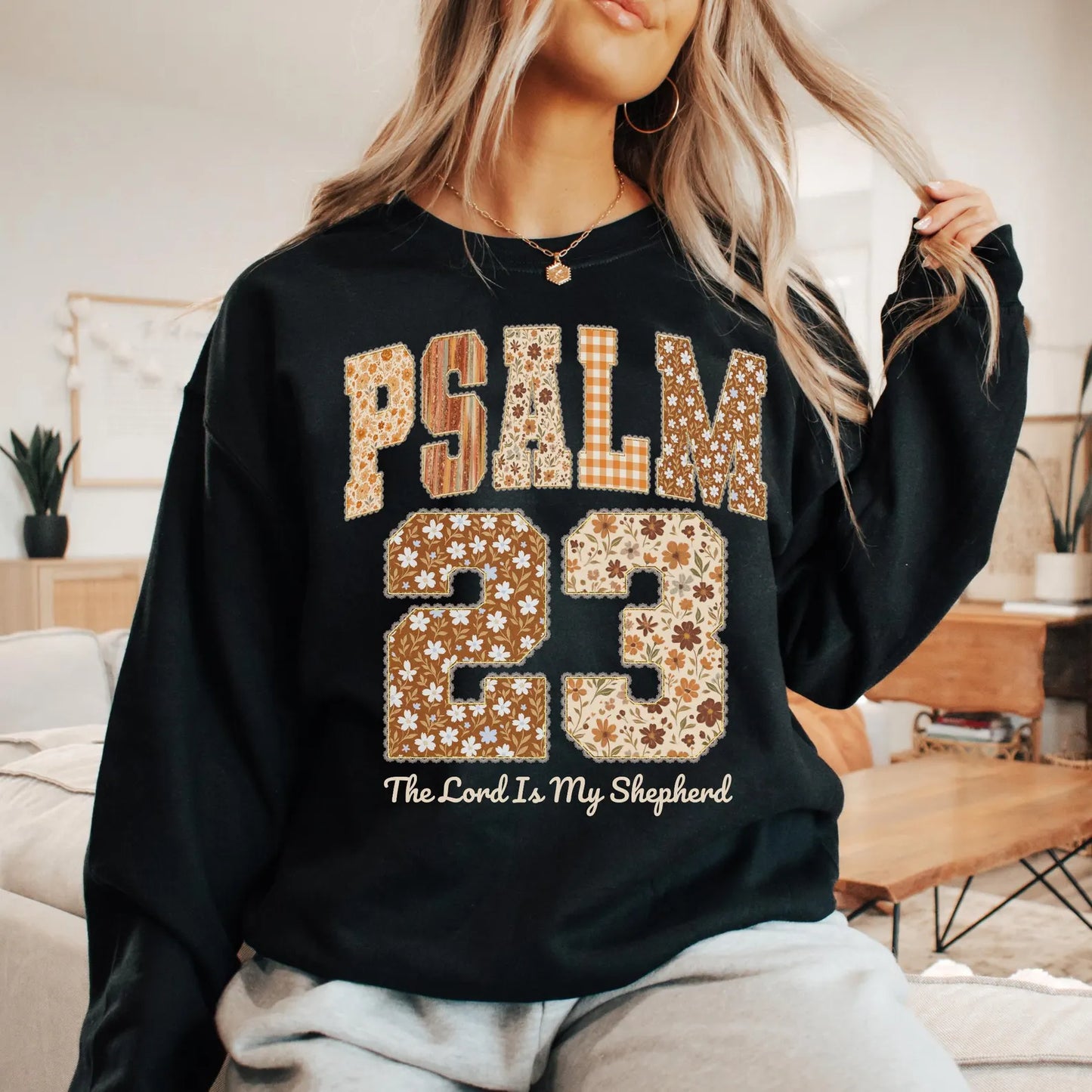 Psalm 23 - Pattern Christian - Sweatshirt