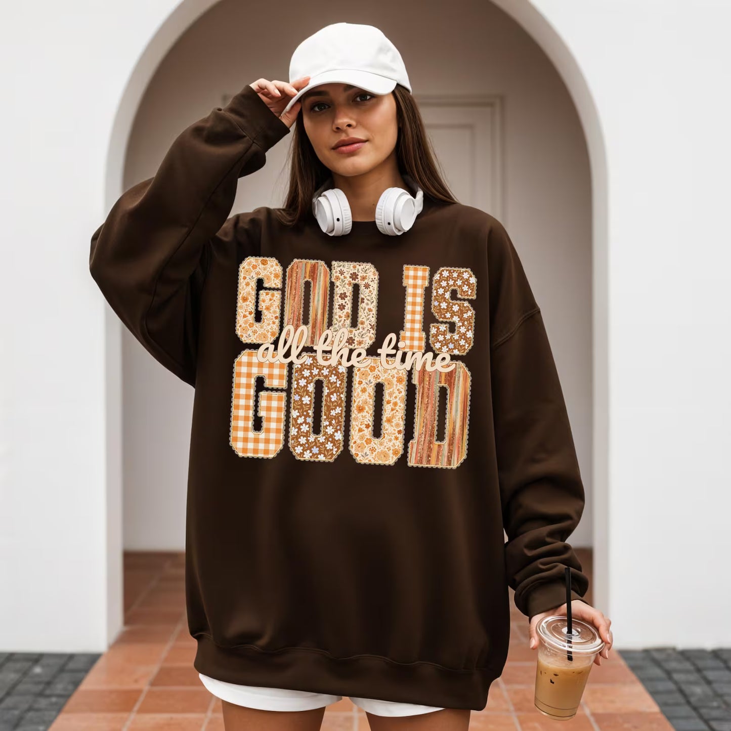 God is good all the time - Pattern Christian - Sweatshirt
