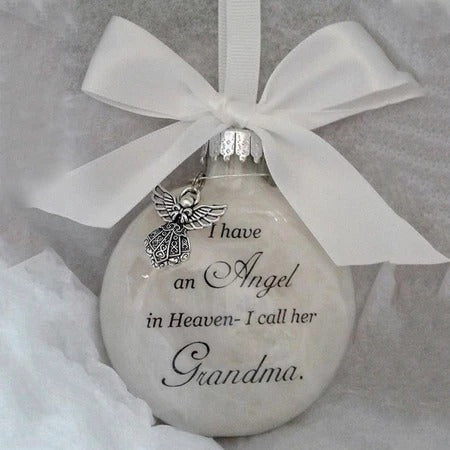 Flat Ornament Angel In Heaven Memorial Christmas Ornament – Family Remembrance Keepsake Gift