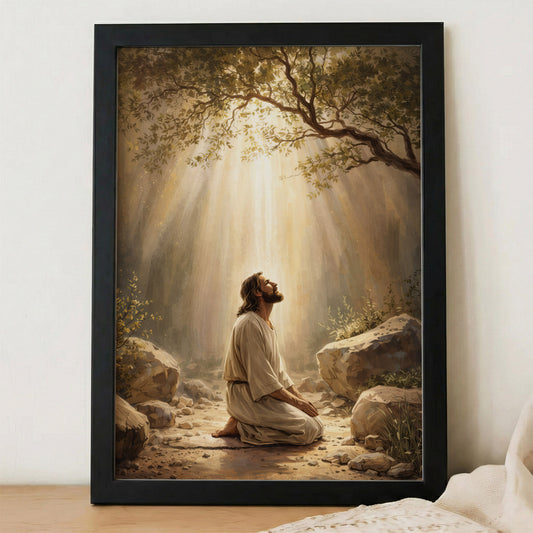 Prayer in the Light Poster/Canvas