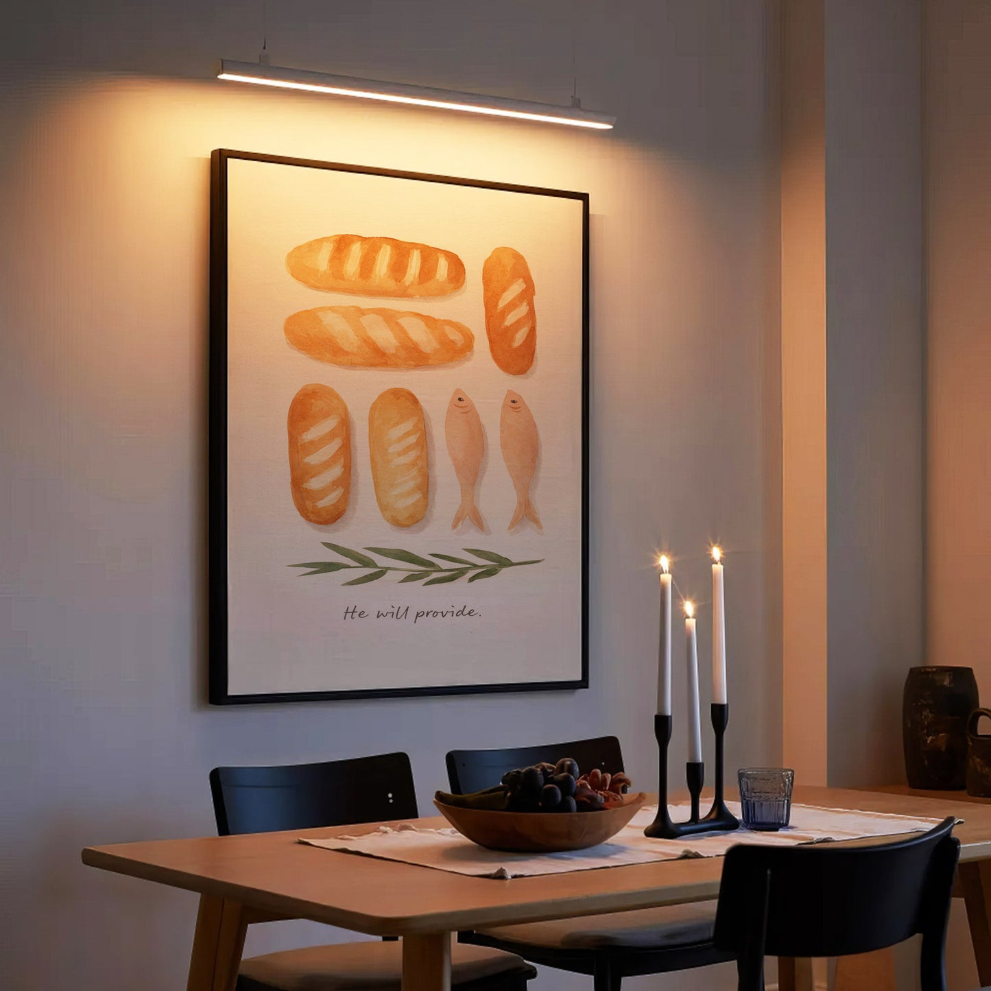 Loaves & Fish Faith Poster/Canvas