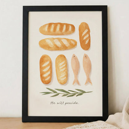 Loaves & Fish Faith Poster/Canvas