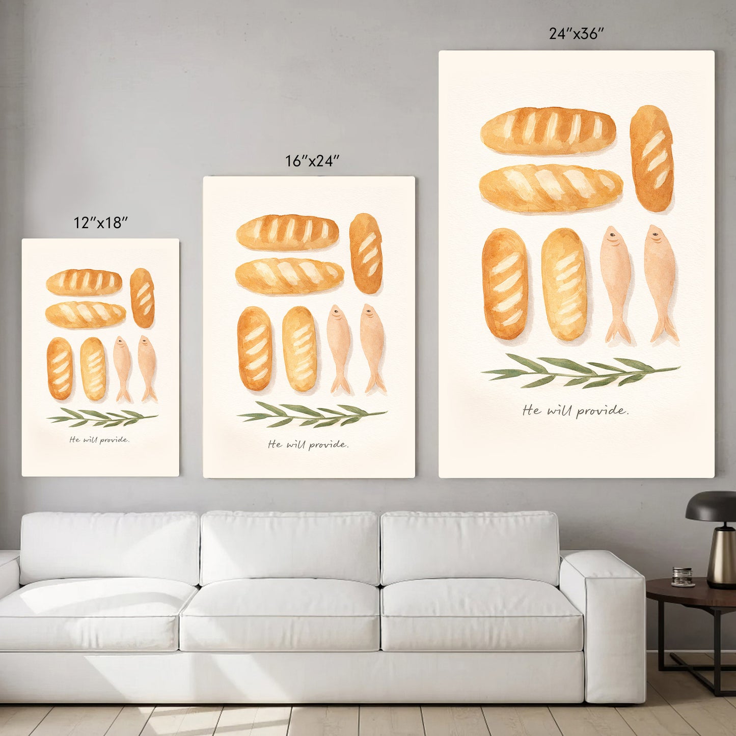 Loaves & Fish Faith Poster/Canvas