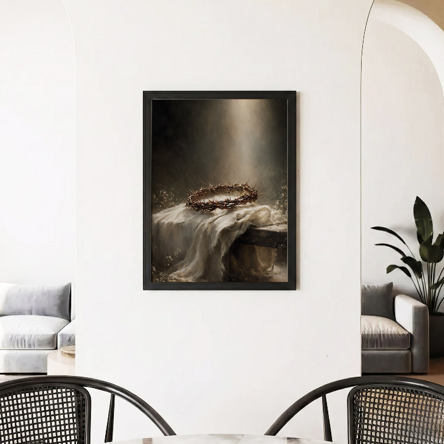 Crown of Thorns Still Life Christian Wall Art Poster/Canvas