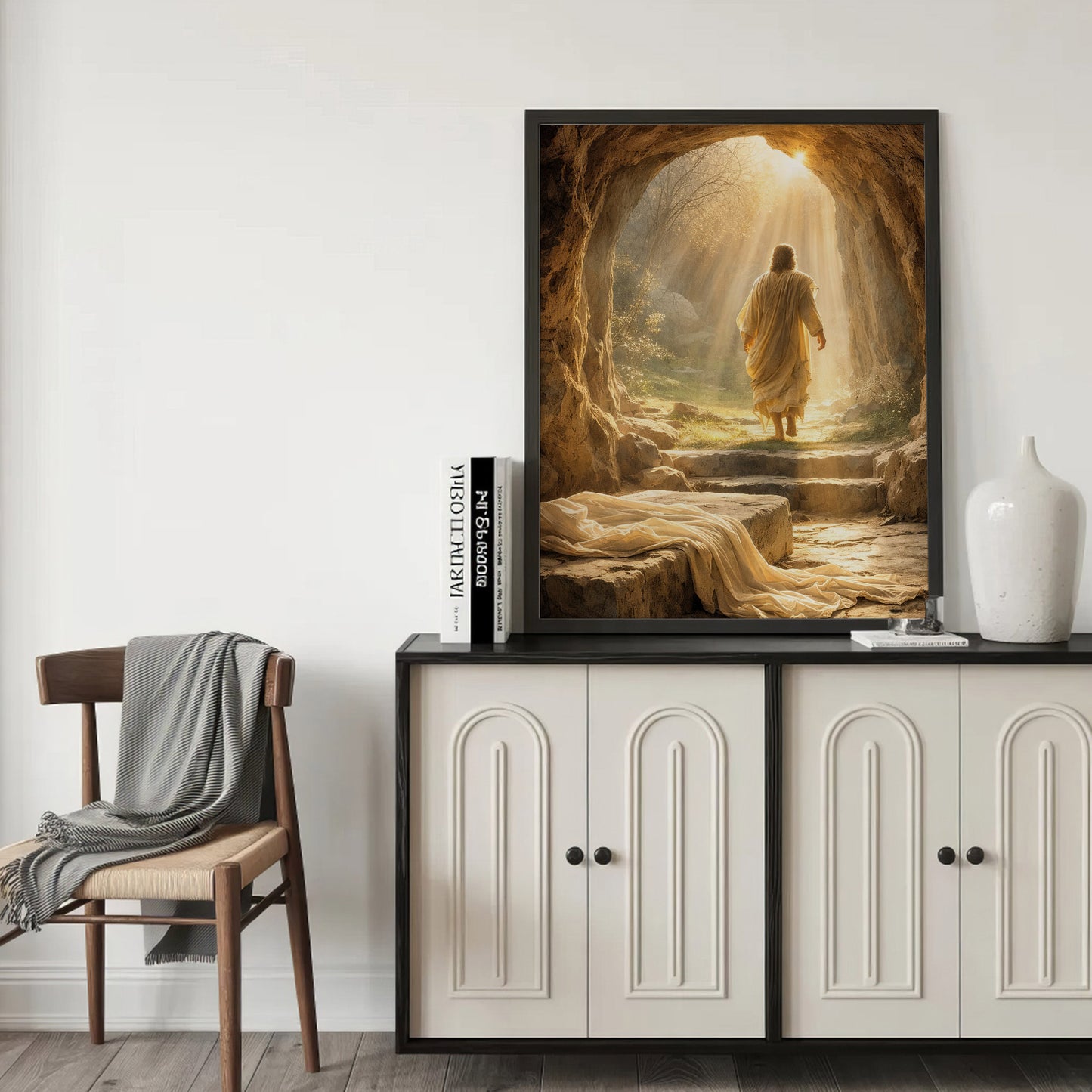 Resurrection Light Jesus Christian Wall Art Poster/Canvas