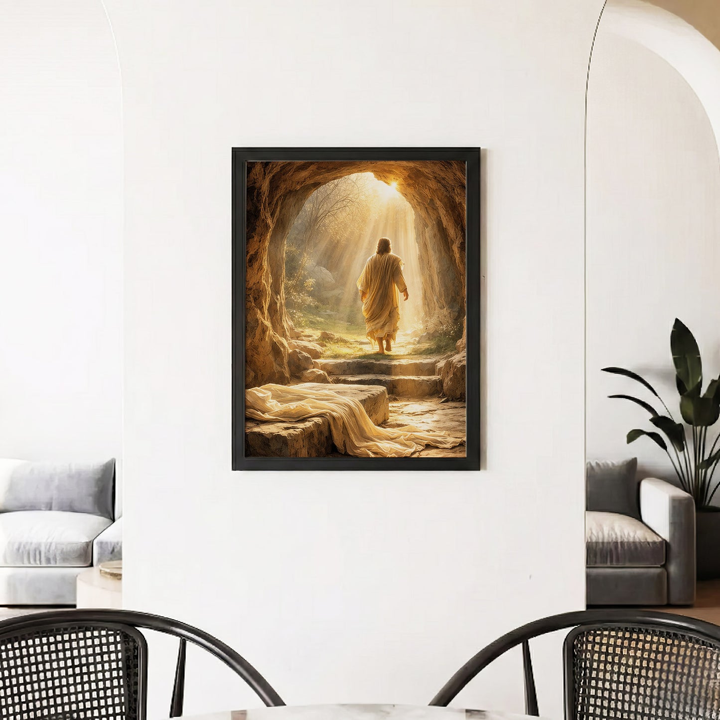 Resurrection Light Jesus Christian Wall Art Poster/Canvas