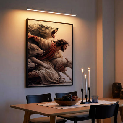 The Good Shepherd Protector Christian Wall Art Poster/Canvas