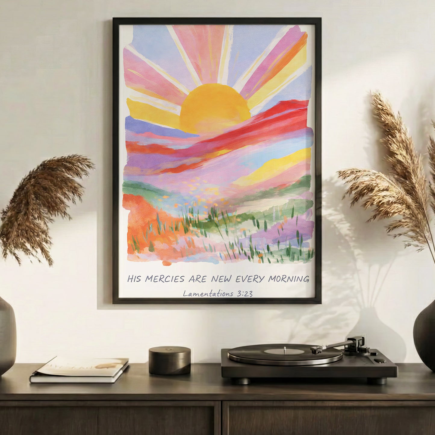His Mercies Are New Every Morning Christian Wall Art Poster/Canvas