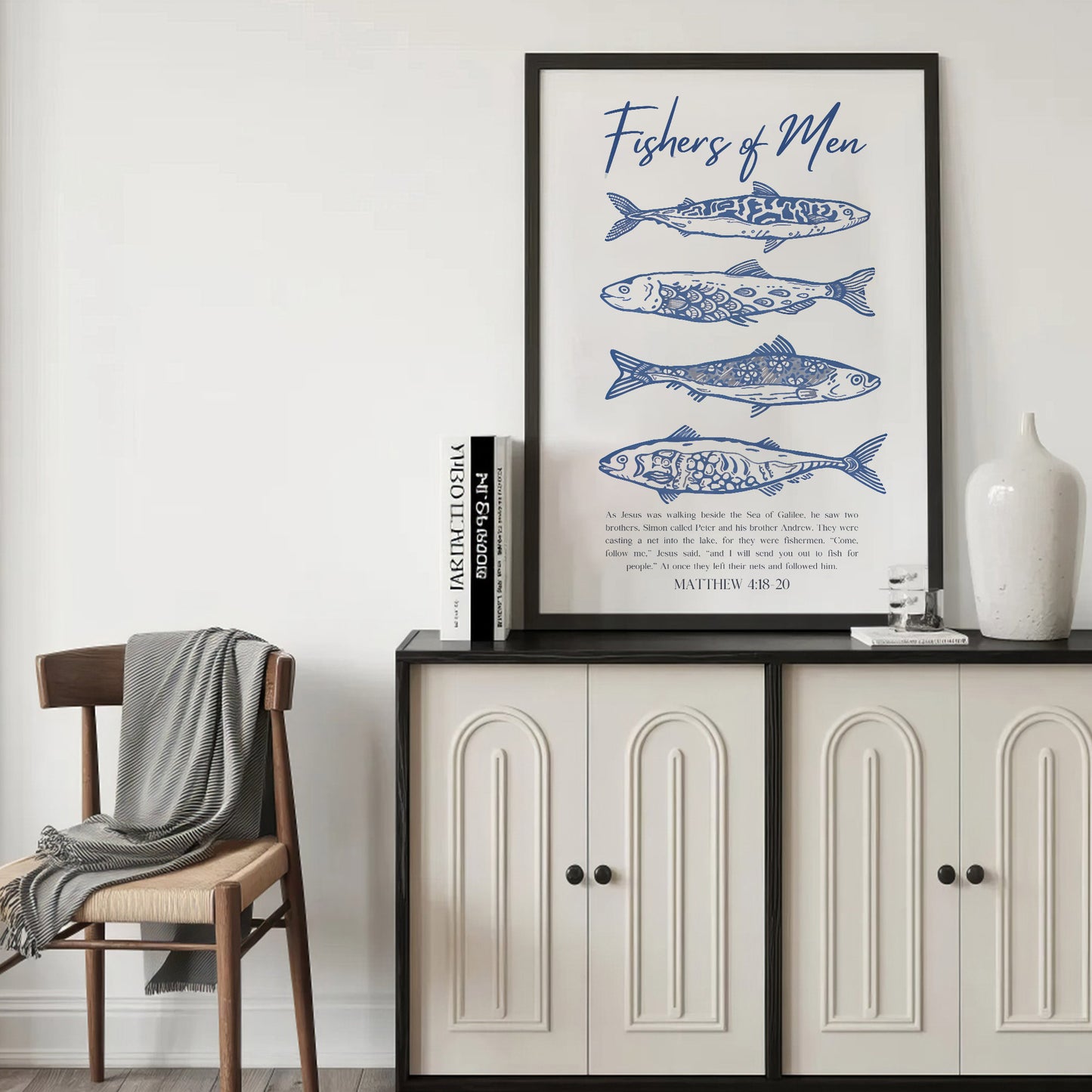 Fishers of Men Scripture Poster/Canvas